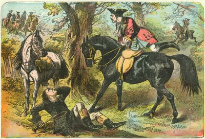 Dick Turpin erlangt Besitz von Black Bess von English School